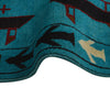 War Area Rug Handmade Blue Tank + Helicopter + Riffle 4x6 ft