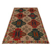 Baluchi Rug Handmade Beige Geometric 4x6 ft