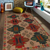 Baluchi Rug Handmade Beige Geometric 4x6 ft