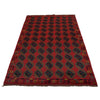 Baluchi Rug Handmade Red Geometric 4x6 ft