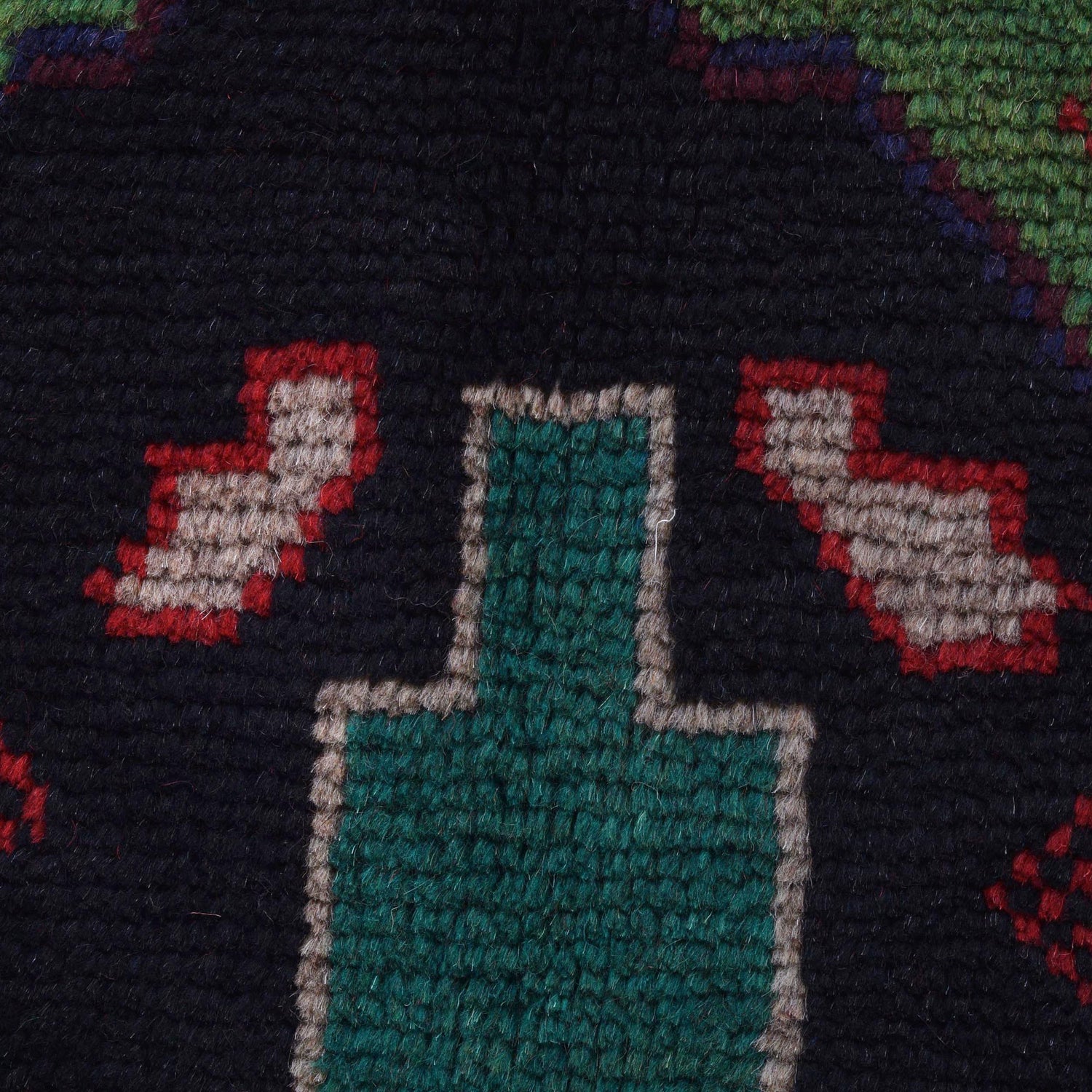 Baluchi Rug Handmade Red Geometric 4x6 ft