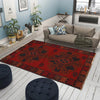 Baluchi Rug Handmade Red Geometric 3x5 ft