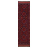 Mashwani Runner Handmade Deep Red Geometric 8' Runner