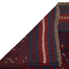 Mashwani Runner Handmade Deep Red Geometric 8' Runner