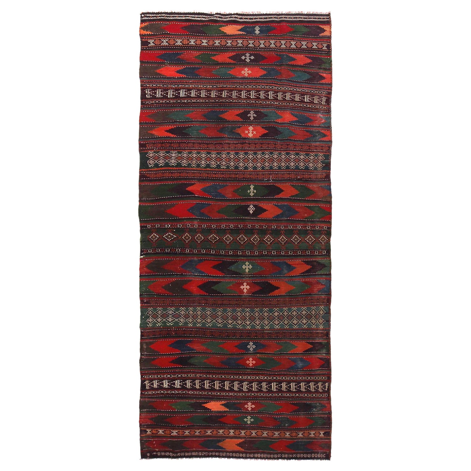 Table Sheet Area Rug Runner Handmade Multi Curvilinear 10'