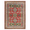 Kazak Rug Handmade Red Medallion 9x12 ft