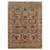 Sultani Area Rug Handmade Gray Floral 5x8 ft
