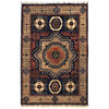 Mamluk Area Rug Handmade Blue Medallion 3x5 ft