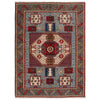 Mamluk Area Rug Handmade Multi Medallion 4x7 ft