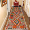 Handmade Multi Kilim Geometric 8' Runner