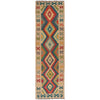 Handmade Multi Kilim Geometric 10' Runner