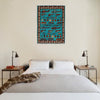 War Area Rug Handmade Blue Tank + Helicopter + Riffle 3x5 ft