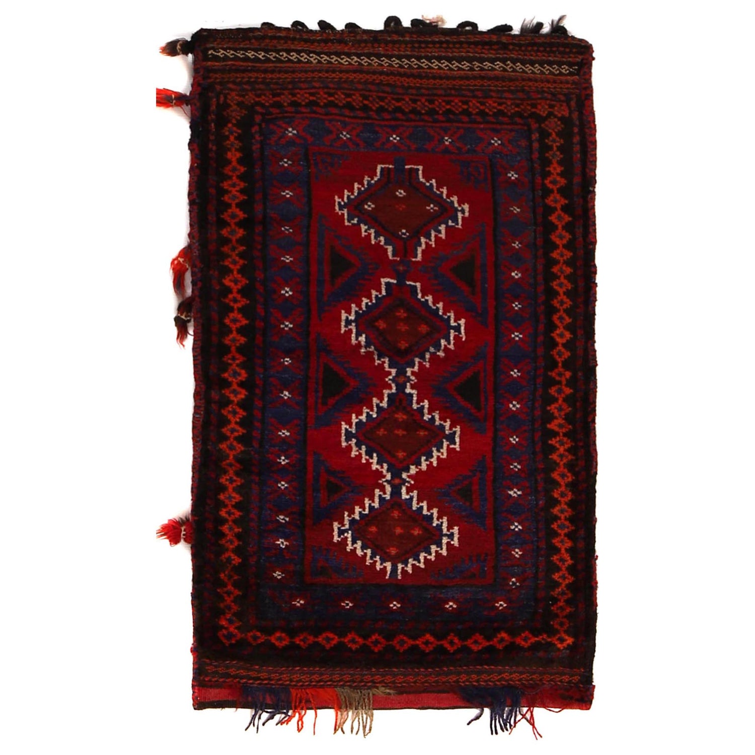Balisht Area Rug Handmade Multi Geometric 2x3 ft
