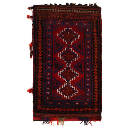 Balisht Area Rug Handmade Multi Geometric 2x3 ft
