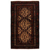 Baluchi Rug Handmade Multi Geometric 4x6 ft