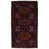 Baluchi Rug Handmade Multi Geometric 4x6 ft