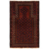 Baluchi Rug Handmade Red Prayer Design 2x4 ft