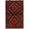 Baluchi Rug Handmade Multi Geometric 3x5 ft