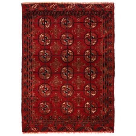 Hand-Knotted Red Baluchi Tribal Area Rug – 2' 9" x 3' 11" ft (85 x 120 cm) | SKU: G35194