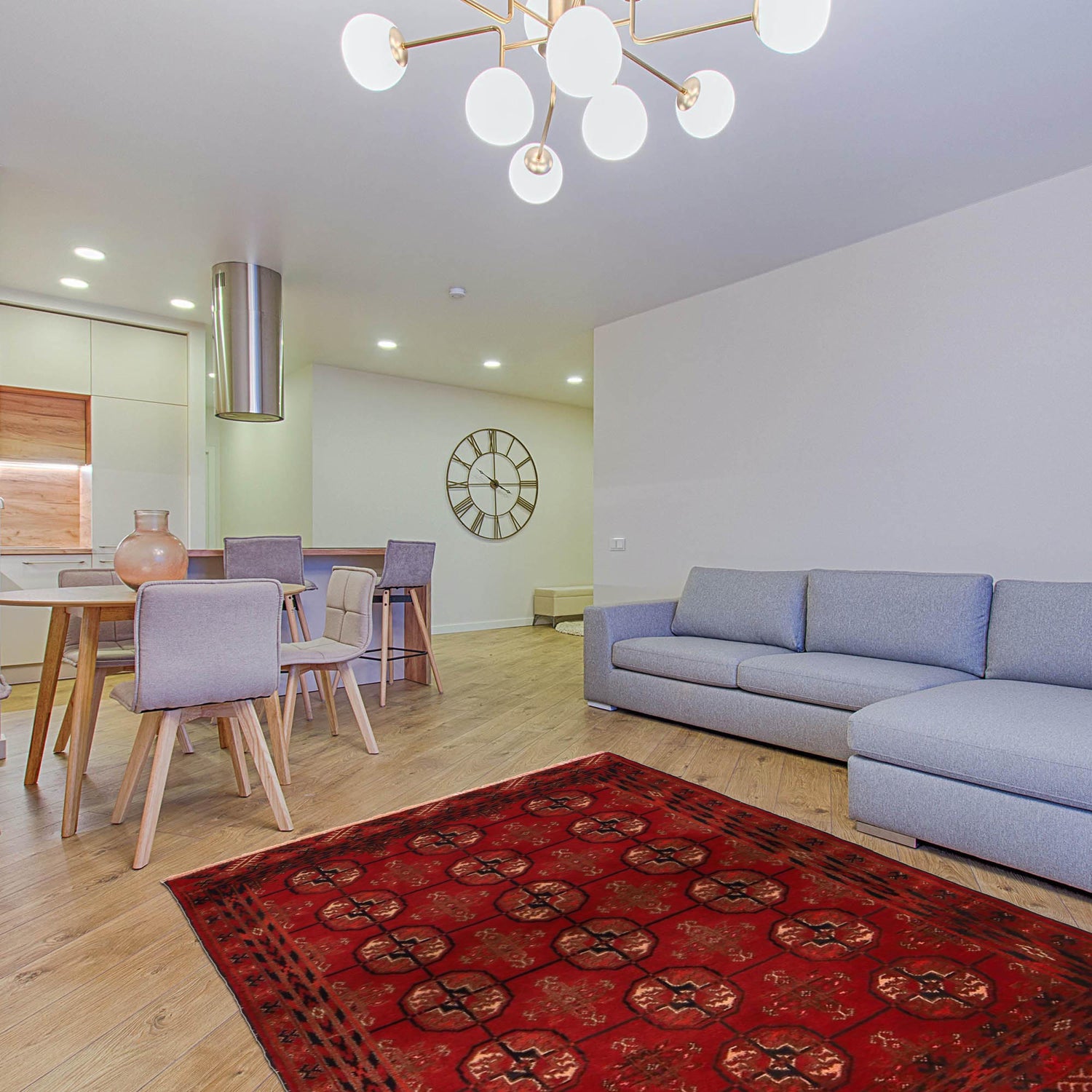 Hand-Knotted Red Baluchi Tribal Area Rug – 2' 9" x 3' 11" ft (85 x 120 cm) | SKU: G35194