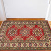 Kazak Rug Handmade Red Medallion 2 x 3 ft
