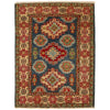 Kazak Rug Handmade Blue Medallion 3x5 ft
