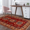 Kazak Rug Handmade Red Medallion 3x5 ft