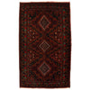 Baluchi Rug Handmade Multi Geometric 4x6 ft