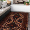 Baluchi Rug Handmade Multi Geometric 4x6 ft