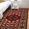Barjasta Area Rug Handmade Multi Floral 4x6 ft