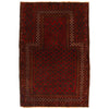 Baluchi Rug Handmade Red Prayer Design 3x5 ft