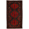 Baluchi Rug Handmade Red Geometric 4x6 ft