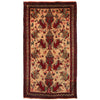 Baluchi Rug Handmade Beige Geometric 4x6 ft