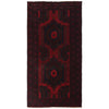 Baluchi Rug Handmade Red Geometric 5x8 ft