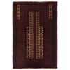 Baluchi Rug Handmade Multi Prayer Design 3x5 ft