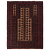 Baluchi Rug Handmade Multi Prayer Design 2x4 ft