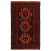 Baluchi Rug Handmade Red Geometric 4x6 ft