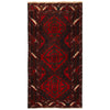 Baluchi Runner Rug Handmade Red 6' Runner