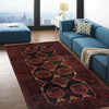 Baluchi Rug Handmade Multi Geometric 4x6 ft