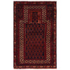Baluchi Rug Handmade Red Prayer Design 3x5 ft