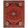 Shirazi Area Rug Handmade Red Medallion 5x8 ft