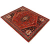 Shirazi Area Rug Handmade Red Medallion 5x8 ft
