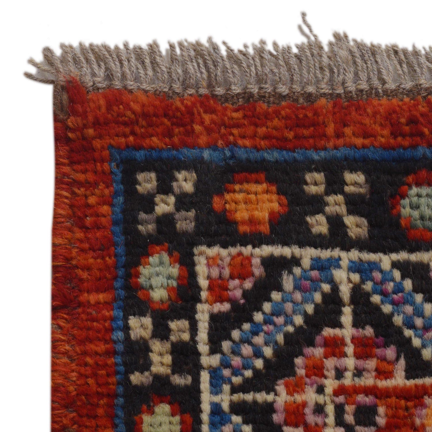 Shirazi Area Rug Handmade Red Medallion 5x8 ft