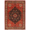 Shirazi Area Rug Handmade Red Medallion 7x10 ft