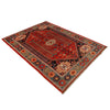 Shirazi Area Rug Handmade Red Medallion 7x10 ft