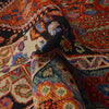 Shirazi Area Rug Handmade Red Medallion 7x10 ft