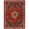 Shirazi Area Rug Handmade Red Medallion 5x8 ft