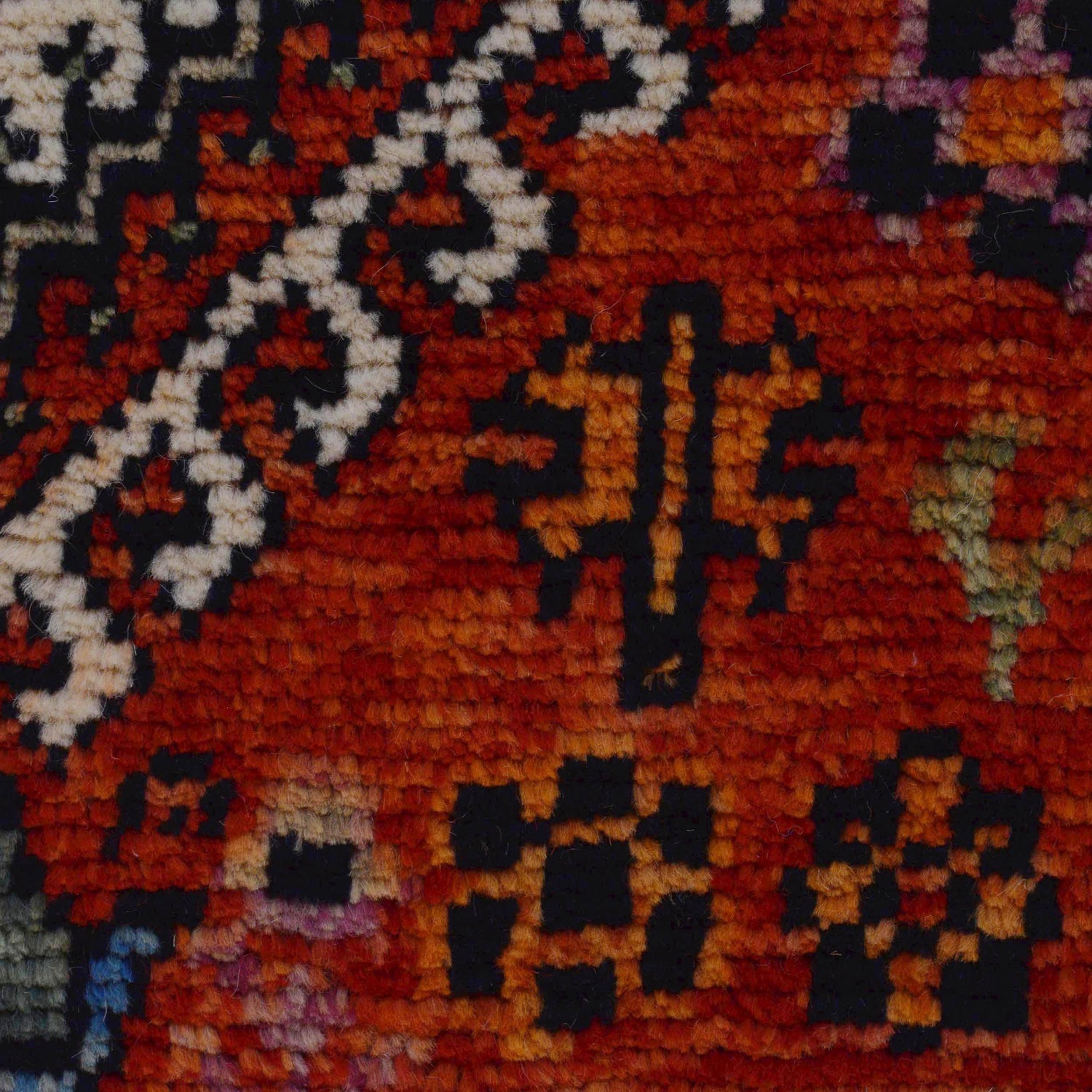 Shirazi Area Rug Handmade Red Medallion 5x8 ft