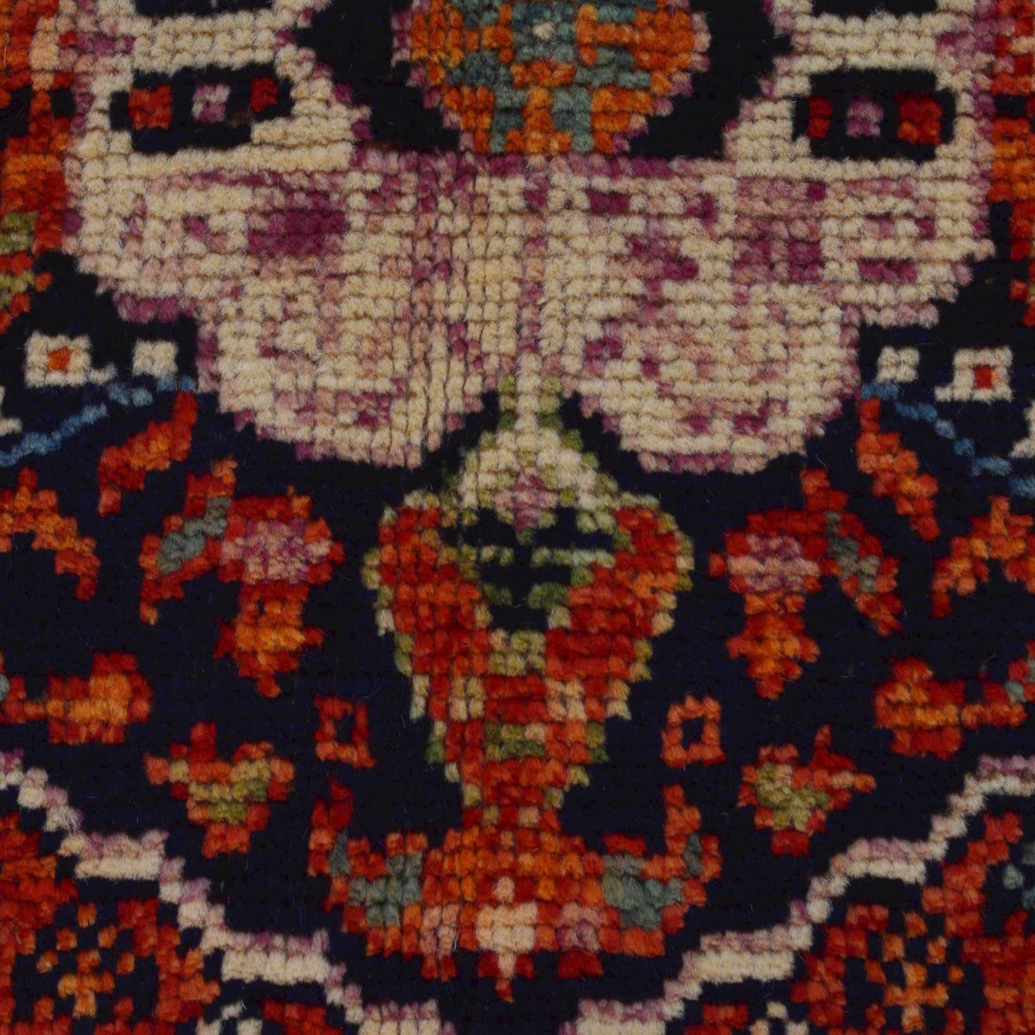 Shirazi Area Rug Handmade Red Medallion 4x6 ft