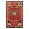 Shirazi Area Rug Handmade Red Medallion 4x6 ft